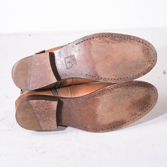 Frye Melissa Knotted Ankle Boot in Tan - 7 - Picture 6 of 6